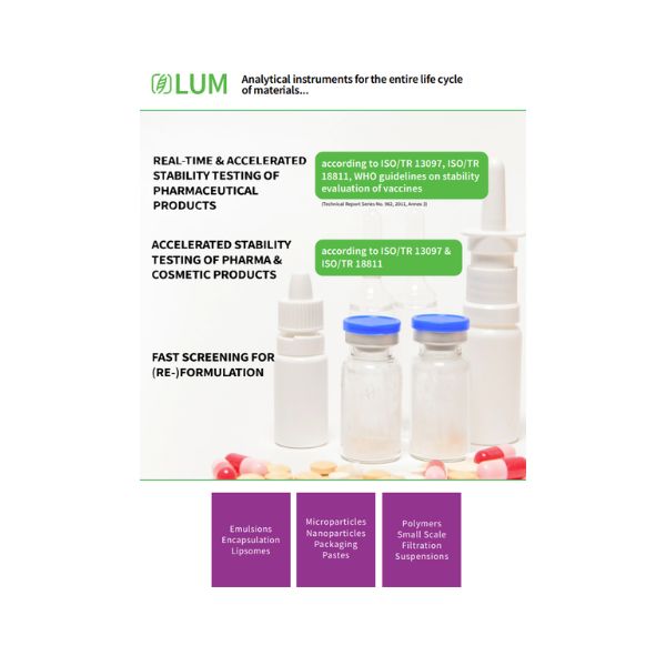 LUM instruments for pharmaceuticals PDF front cover